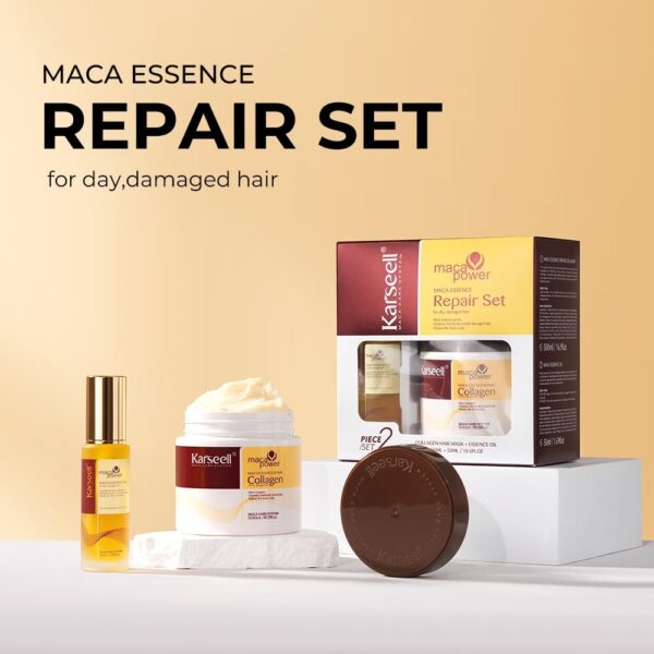 Karseell Collagen Hair Mask+Argan Serum Bundle