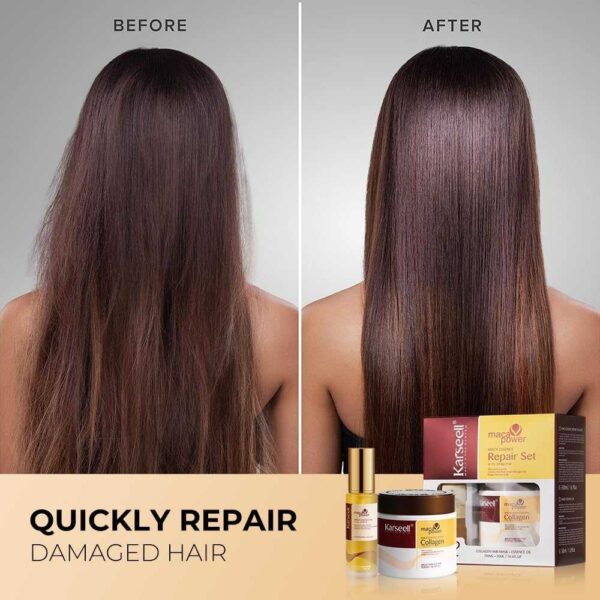 Karseell Collagen Hair Mask+Argan Serum Bundle - Image 3